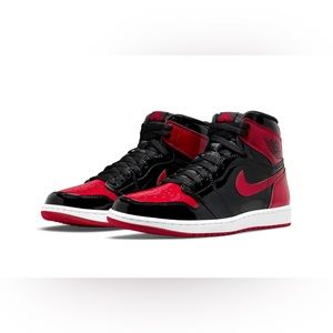 NEW Jordan 1 Retro Patent Bred Size 1.5 PS Kids